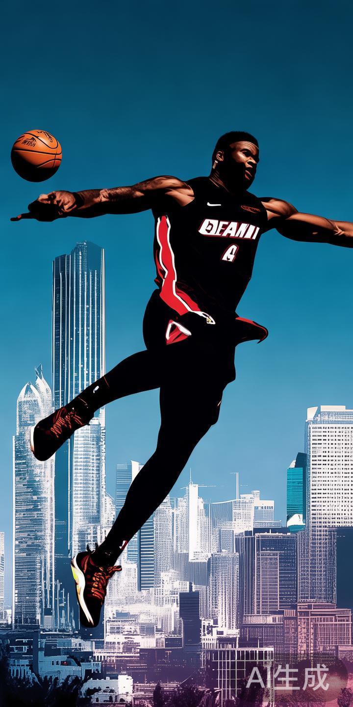 生于迈阿密的德维恩·韦德，凭借其灵动的身姿和强烈的